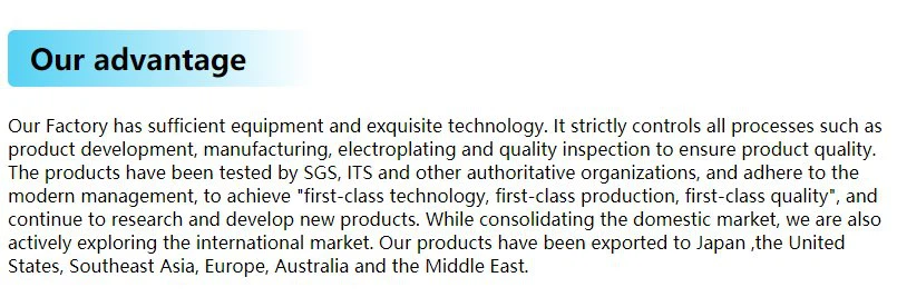 Our Advantage Our Advantage